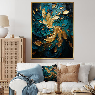 " Turquoise Gold Mystic Mandala "