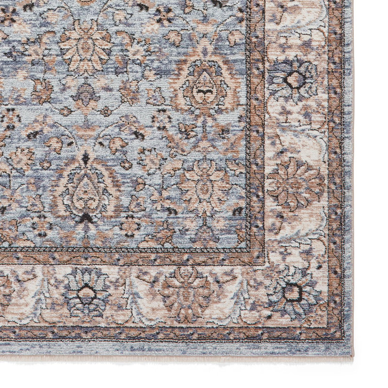 Vintage area rug Machine Woven Rectangle Blue, Rectangle 80 x 150cm