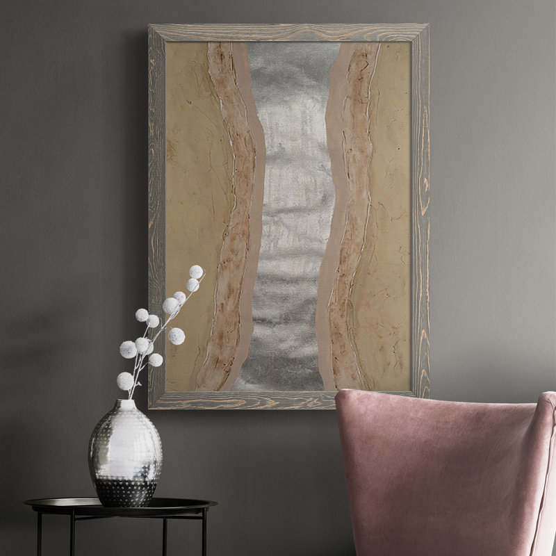 Madhavi Silver Lake II, reproduction d'art sur toile, gris