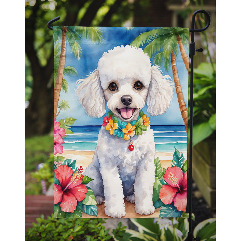 Drapeau de jardin en polyester double face H 15,5 po x l 11,25 po