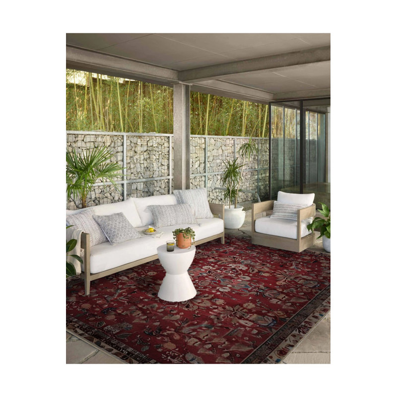 Tapis lavable à la machine Vintage, Sous-tapis carré 3 pi 3 po inclus