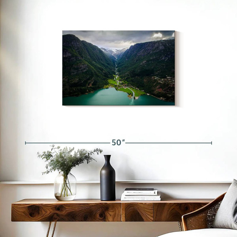 Kavia Odda Mountain Scene, 20" H x 30" W
