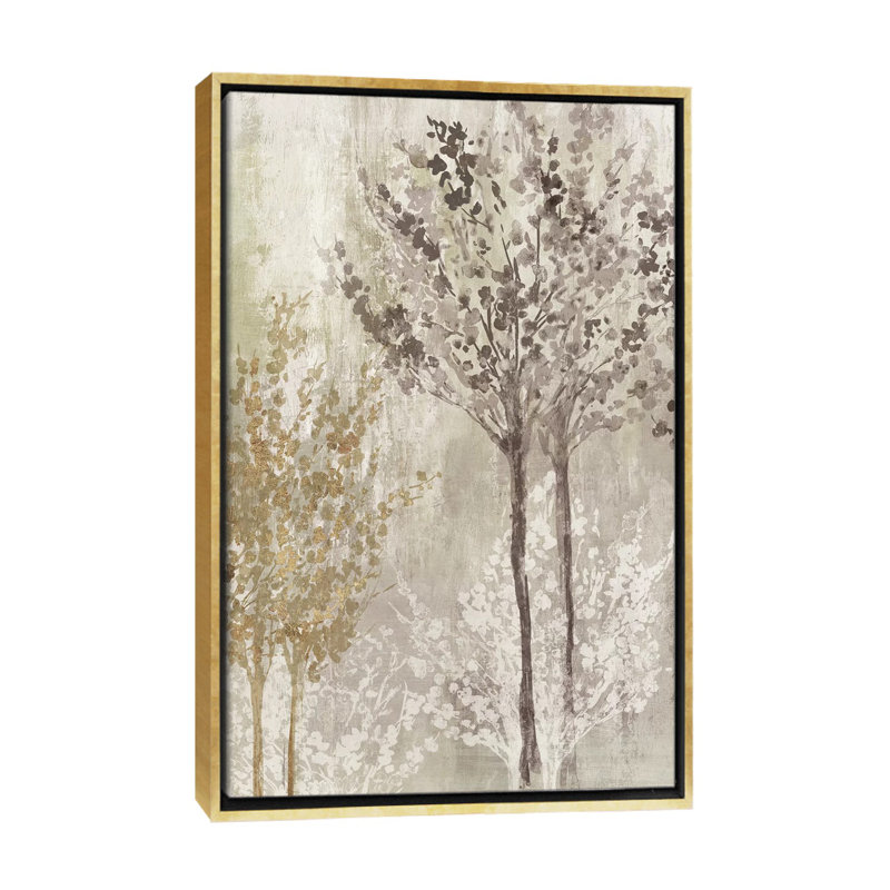 "Chaque matin II" par Allison Pearce, reproduction d’art, H 60 po x l 40po x P 1,5 po, Toile encadrée d'or, Pas de tapis