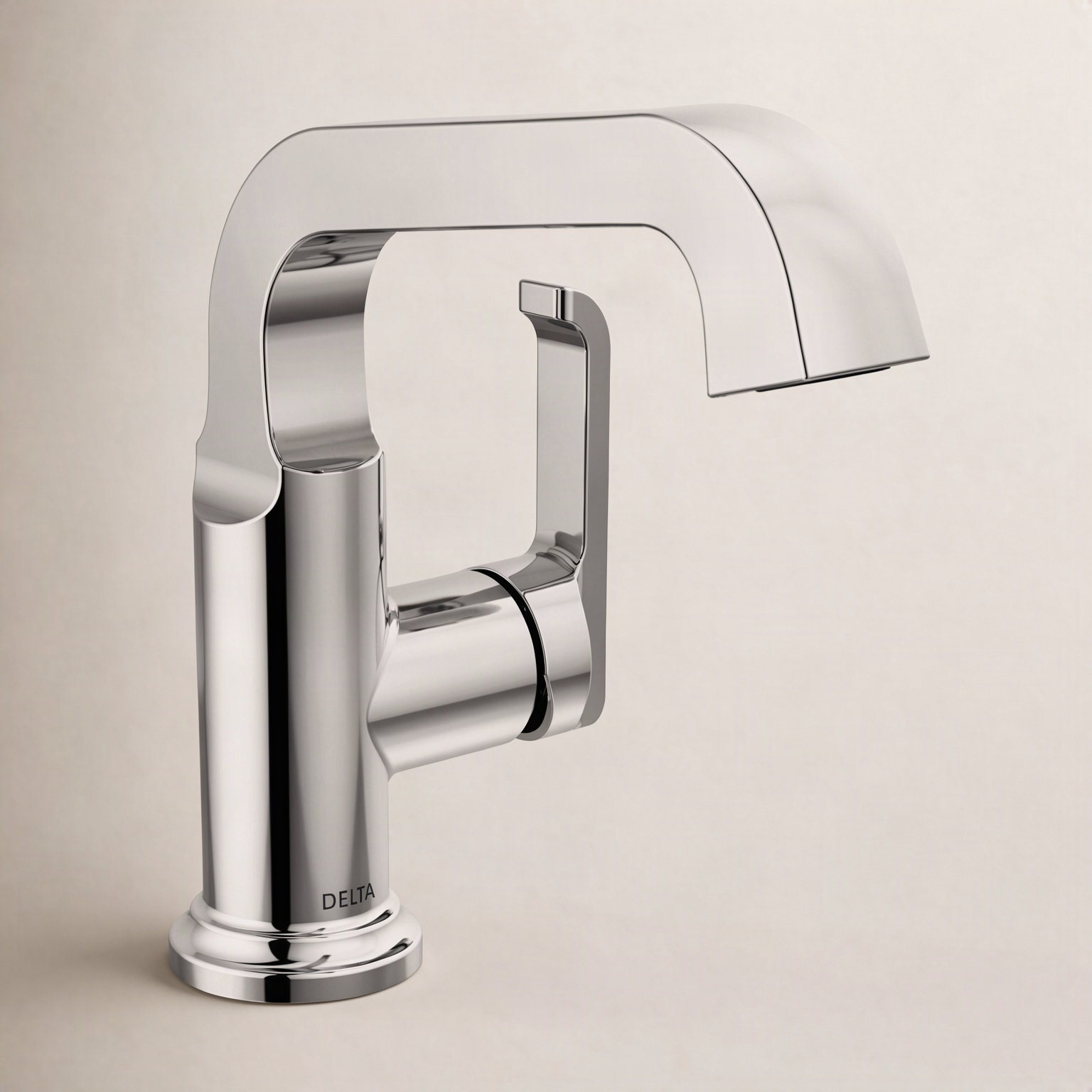 Tetra Single-Hole Faucet with Drain Assembly, Lumicoat Chrome