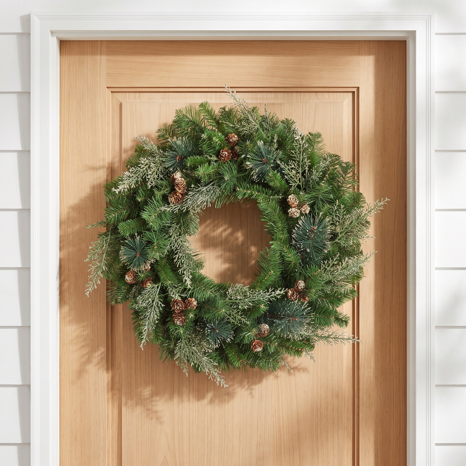 24" Bergen Pre-Lit Wreath