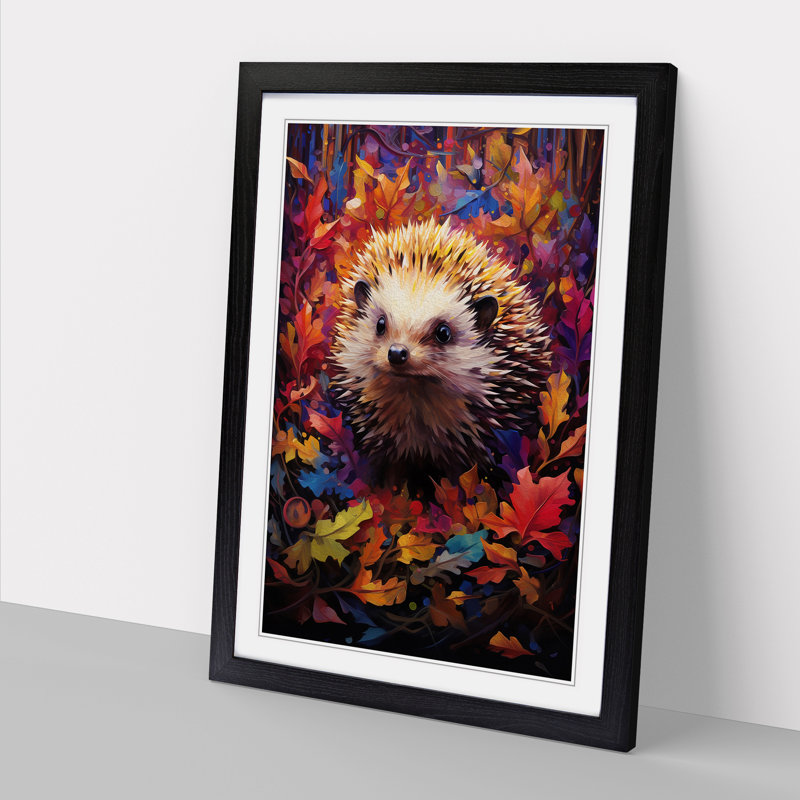 Hedgehog Abstract - Framed Print