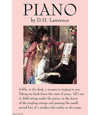 « piano » par dh lawrence-impression non encadrée