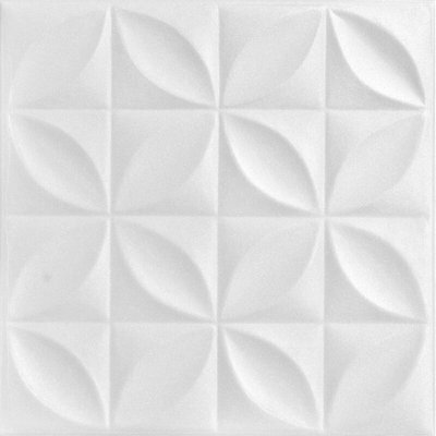 Carreau de plafond en polystyrène collé 1,6 pi x 1,6 pi Perception