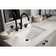 Ladena® Finish Vitreous China Rectangular Undermount Bathroom Sink with Overflow