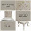 Chaise d'appoint Myrra Upholstery (ensemble de 2)