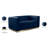 Tyneside 62.5'' Velvet Loveseat-90571557