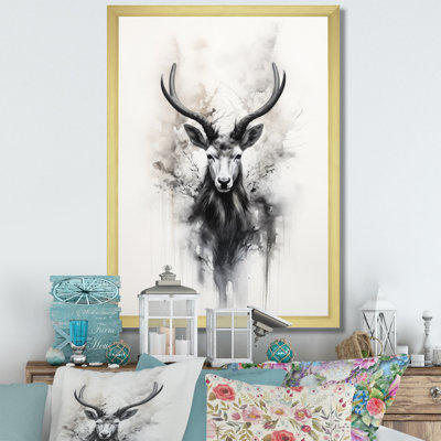 Baelin " Asian Art Antelope Sumi I "
