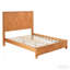 Grand lit plateforme en bois massif