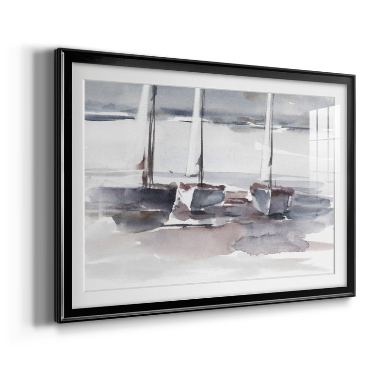 Caribbean Sails - reproduction de cadre photo, Noir, L 24,5 po x H 18,5 po