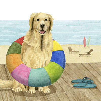 Let's Go For A Boardwalk III by Grace Popp - Wrapped Canvas Painting