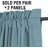 Linen Look 100% Blackout Curtains for Bedroom Full Light Blocking Rod Pocket 42 Inches Wide Linen Textured Thick Window Curtain Drapes with Backing-1600622885-1600622891