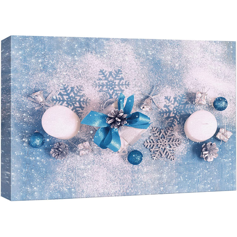 «Christmas Holiday Celebration», impression sur toile tendue, H 32 po x l 48 po x P 1,5 po