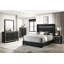 Lit tapissier très grand contemporain 1pc avec capitonnage, parfait pour créer une ambiance de chambre luxueuse et confortable-210296140