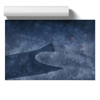 Desert at Dusk Painting - Frameless Print
