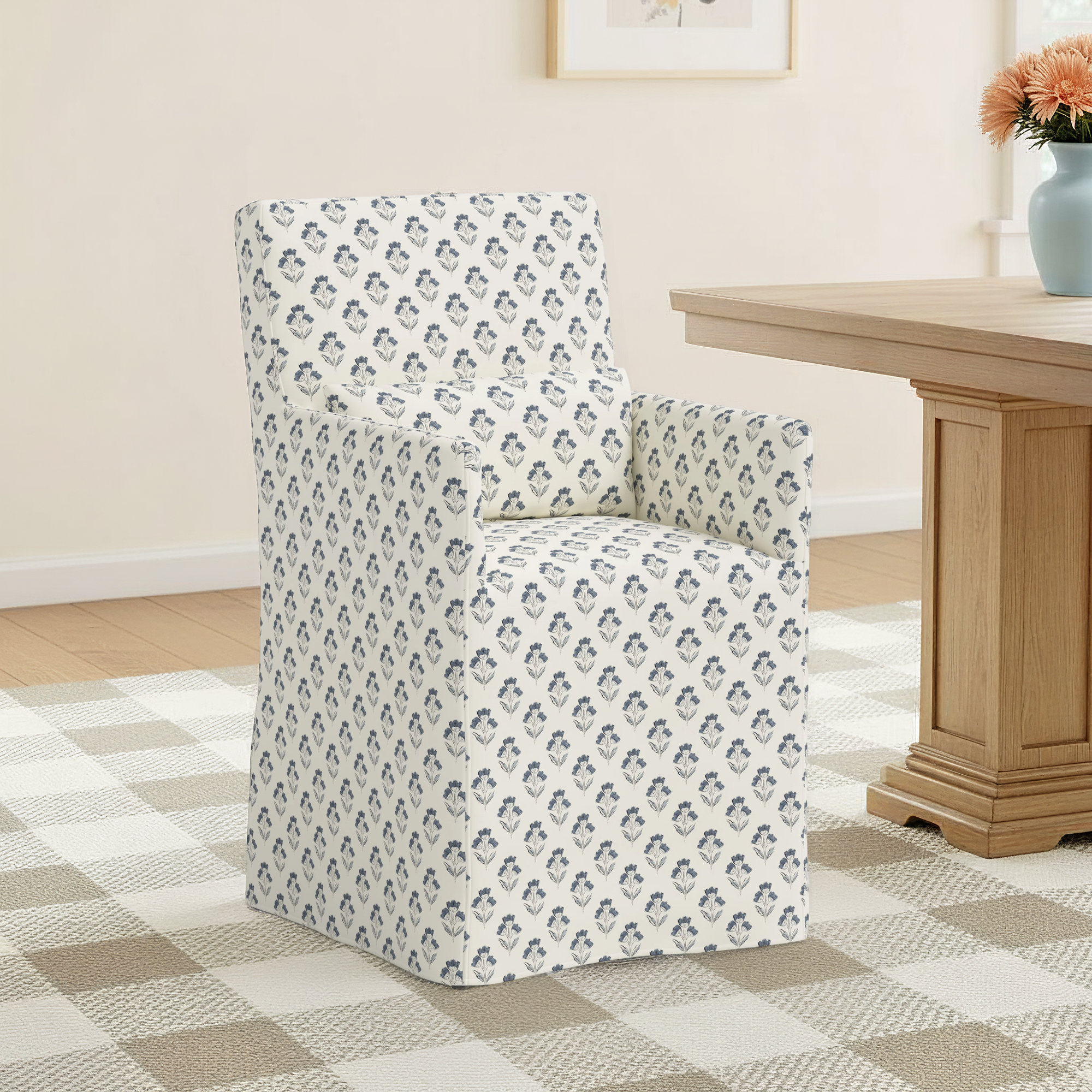 Stoffer Home x Cloth and Co. Lindy Dining Chair, Francie Blue