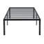 Structure de lit simple, structure de lit en métal robuste, assemblage rapide et facile, pas de bruit, Blacktwin-750324558-750324559
