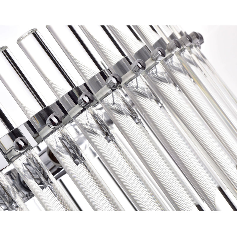 Alperton 4-Light 20.2" Chrome Unique / Statement Drum Chandelier