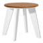 Table de bout d'extérieur ronde 18 po, blanc-261274004