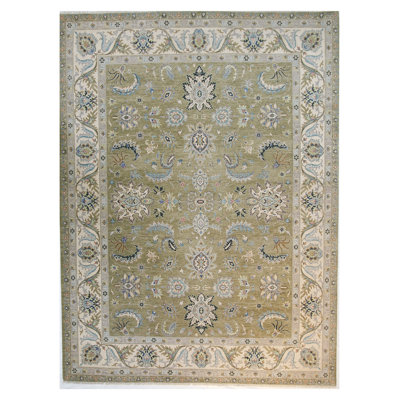 One-of-a-Kind Rectangle 12' X 15' Hand Knotted Area Rug