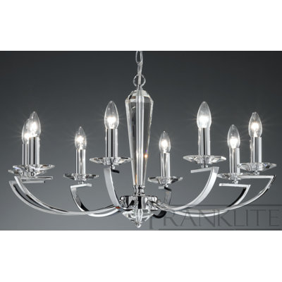 Much Wenlock 8 - Light Candle Style Chandelier