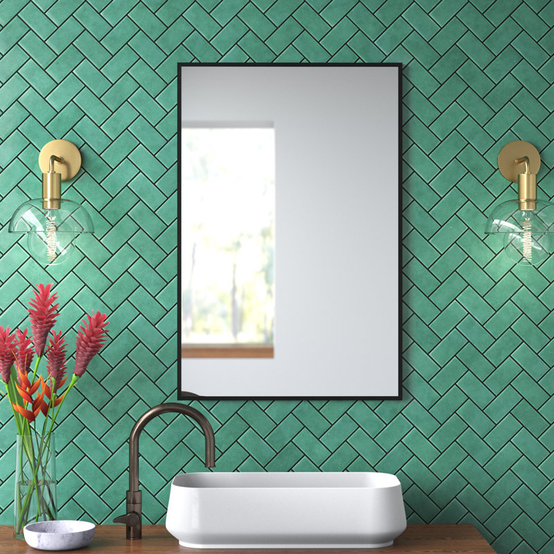 Buschwick Flat Wall Mirror, 36" x 24"