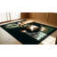 Antique Chinese - Art Deco Medium Wool Black Rug
