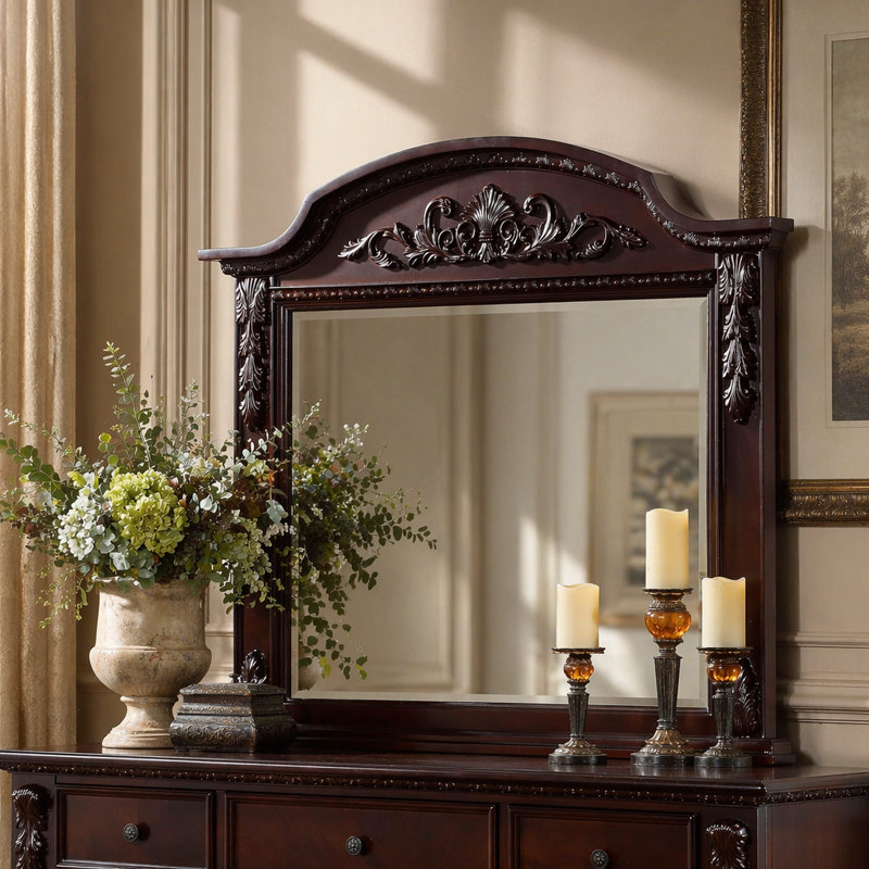Cherry Framed Mirror