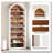 79.53" Tall 8-Tier  Arched Open Display Storage Shelving Unit-1538137882