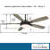 54'' 5 - Blade LED Standard Ceiling Fan with Remote Control and Light Kit Included