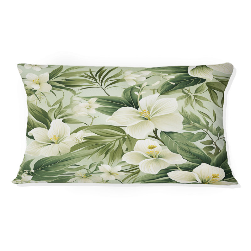 Oreiller floral en polyester Minimalist Flora