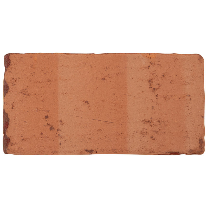 Antic Special 3" x 6" Ceramic Vintage Subway Tile, Special Red Moon