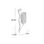 Ensemble de 2 appliques murales en verre / fer