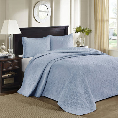 Couette réversible bleue pour lit simple ou simple XL - Idéale pour l'été et l'hiver. Garnissage en coton prélavé pour un confort optimal. Design élégant. Comprend 2 taies d'oreiller. Lavable à la machine. Lit polyvalent en microfibre.