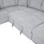 Canapé-lit modulaire rabattable en tissu de 122 pouces avec ports USB et canapé-lit modulaire en U surdimensionné rembourré confortable avec chaise de rangement