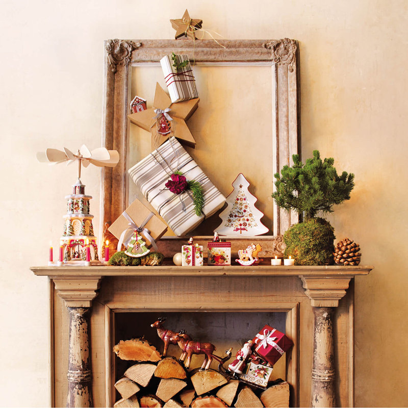 Arbre de Noël Villeroy & Boch, H 10,25 po x l 6 po x P 0,75 po