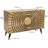 Fevronia 3 Drawer 2 Door Brass Chest