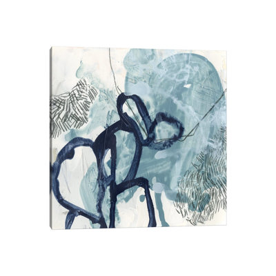 Blue Slate I by June Erica Vess - Wrapped Canvas Painting