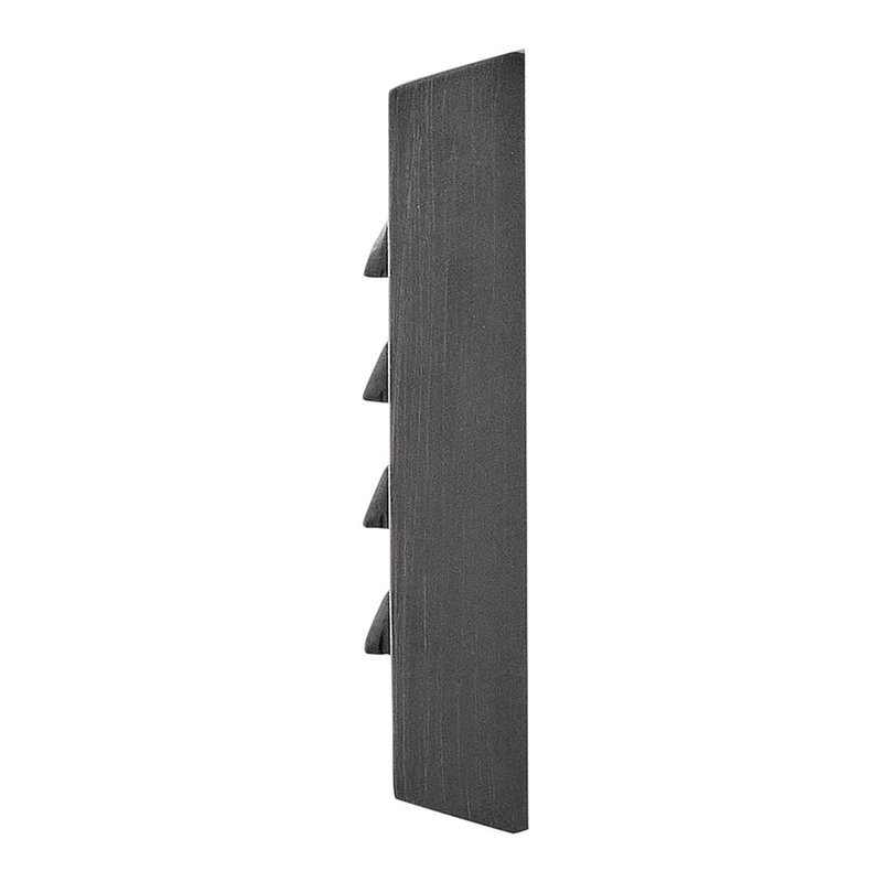 Louvered LED Step Light, Satin Black