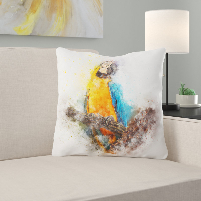 Housse et insert de coussin carré Eivind Bird, Microsuède, Intérieur