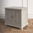 Finch Ellison Accent Storage Cabinet, Solid Wood Bedside Table with Shelf, Living Room Storage Organizer Console, Farmhouse Cottage Decor, Fully Assembled, Gray