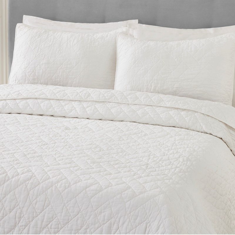 Ensemble de couvre-lit en coton Dream Weaver, Couvre-lit simple et 1 taie standard