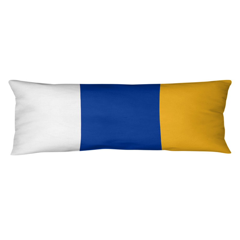 Oreiller de corps en polyester / polyester Arizona Football Stripes, Milieu bleu / or, Pittsburgh 