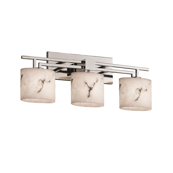 Éclairage pour meuble-lavabo 3 lumières Aleynah, Chrome poli