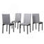5 Piece Metal Dining Set With Laminated Faux Marble Top, Dining Table With 4 Chairs-1542292107-1542292105