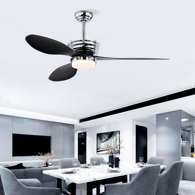 Ventilateur de plafond Atticus avec lumière DEL, moteur à 6 vitesses et télécommande